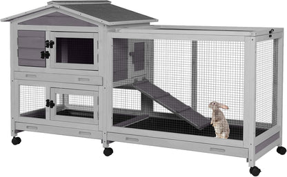 Rabbit Pet Playpen, Bunny Cage with Waterproof Liner, Pet Run Extension for Guinea Pig, Hamster, Chinchillas, Portable Small Animal Cage Fence (Playpen Only)