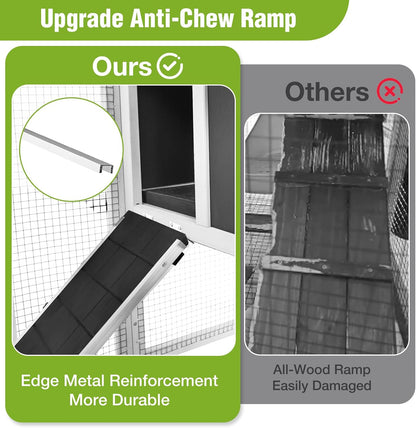 Rabbit Pet Playpen, Bunny Cage with Waterproof Liner, Pet Run Extension for Guinea Pig, Hamster, Chinchillas, Portable Small Animal Cage Fence (Playpen Only)