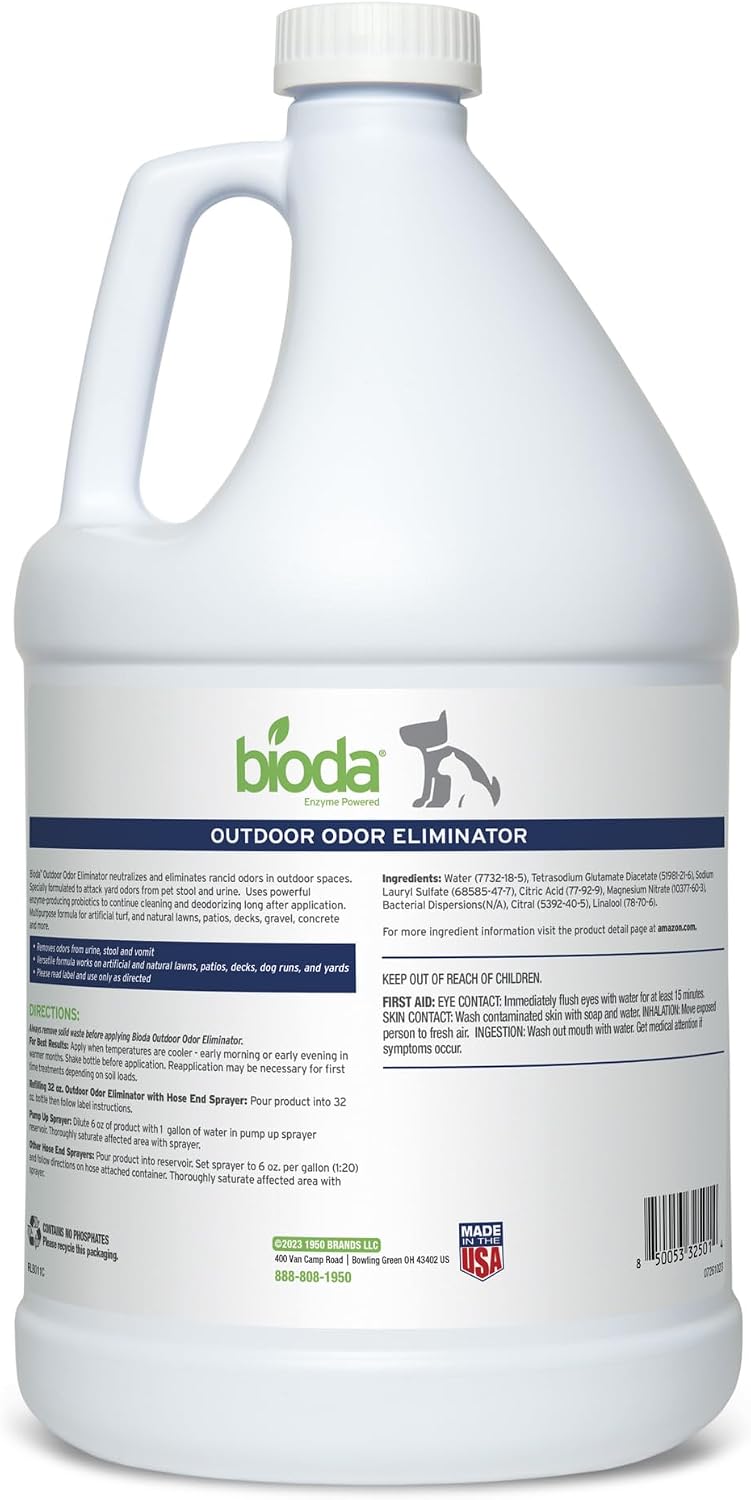 Probiotic Natural Outdoor Odor Eliminator, 1 gal Refill, Enzyme