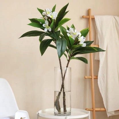 35.5 Inch Artificial Frangipani Flower 2 Pack Lifelike Real Touch Artificial Plumeria Flowers,for Home Vase Garden Decoration Party Wedding Bouquet (Red)