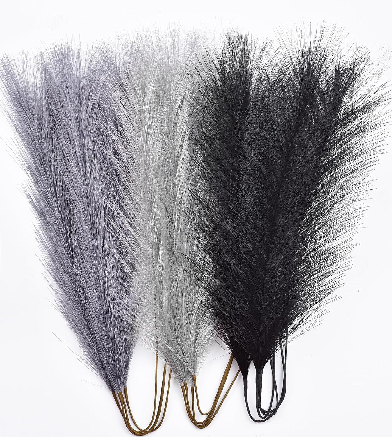 Green Pampas Grass Decor,23Inch 12pcs Faux Pampas Grass Bouquets Artificial Pampas Fake Pampas Flower for Home Living Room Bedroom Vase Decor