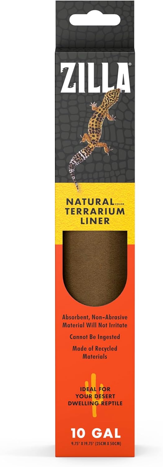 Reptile Bedding Substrate Floor Liner, Brown, 20L/29G