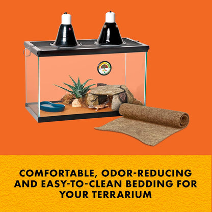 Reptile Bedding Substrate Floor Liner, Brown, 20L/29G