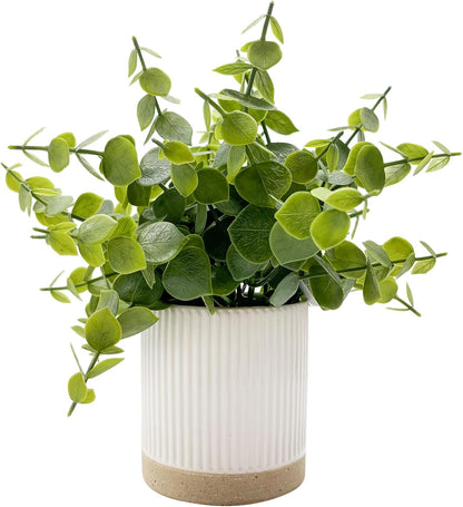 Small Fake Plants Mint Artificial Potted Plants,Green