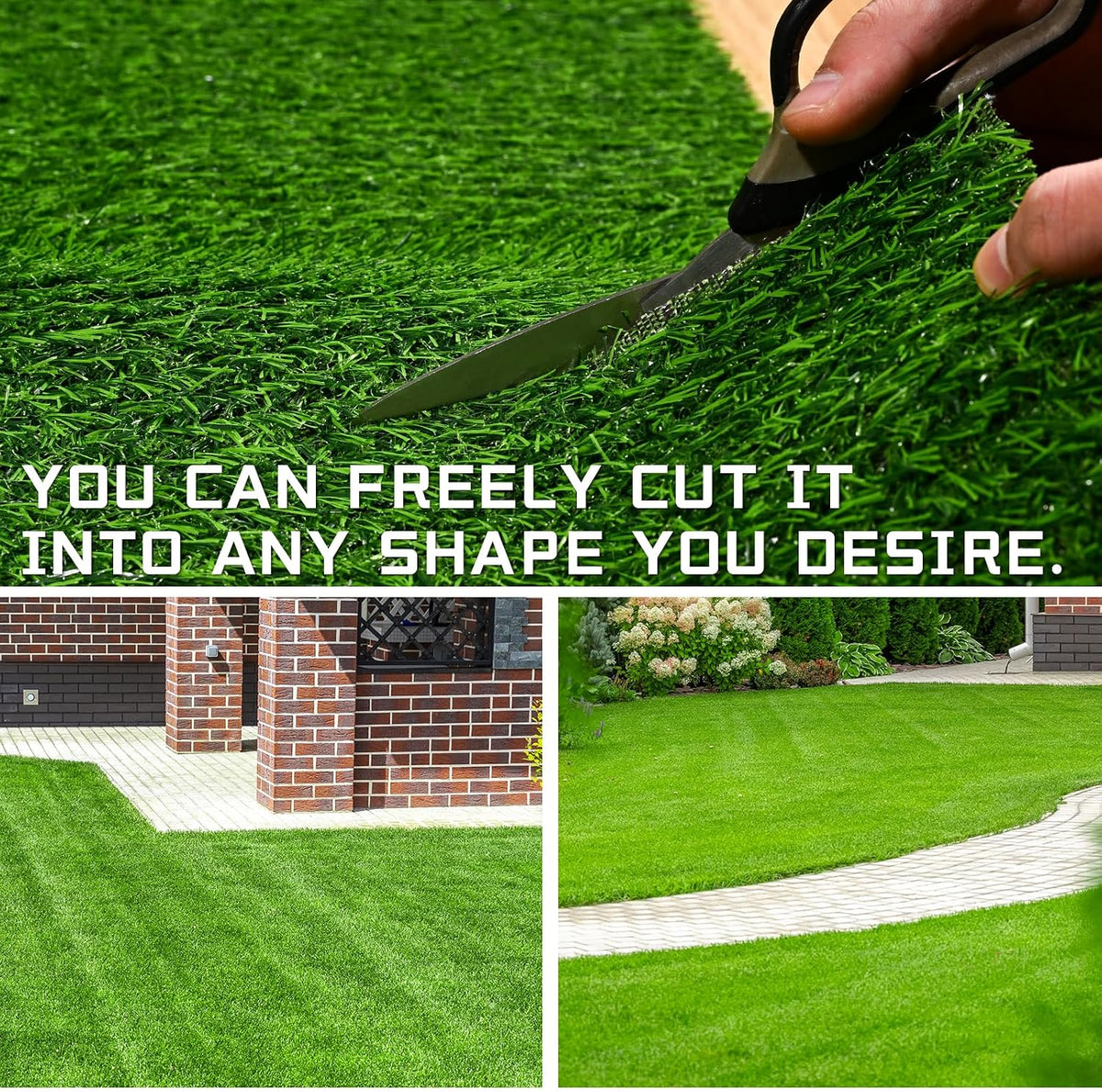 Artificial Grass Indoor Outdoor Turf Rug,5Ft x 8Ft Soft and Durable High Density Realistic Fake Grass Carpe,Pet-Friendly, Perfect for Patio,Lawn,Balcony,Weddings Photoshoot Backdrop