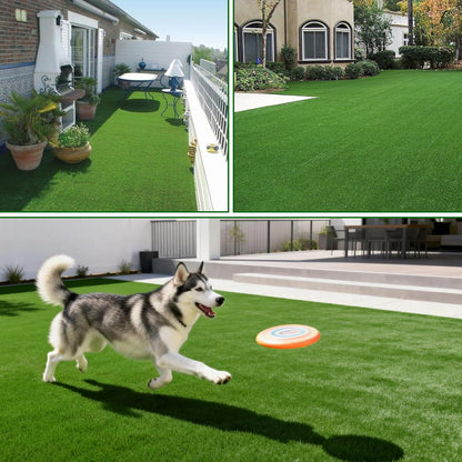 Artificial Grass Indoor Outdoor Turf Rug,5Ft x 8Ft Soft and Durable High Density Realistic Fake Grass Carpe,Pet-Friendly, Perfect for Patio,Lawn,Balcony,Weddings Photoshoot Backdrop