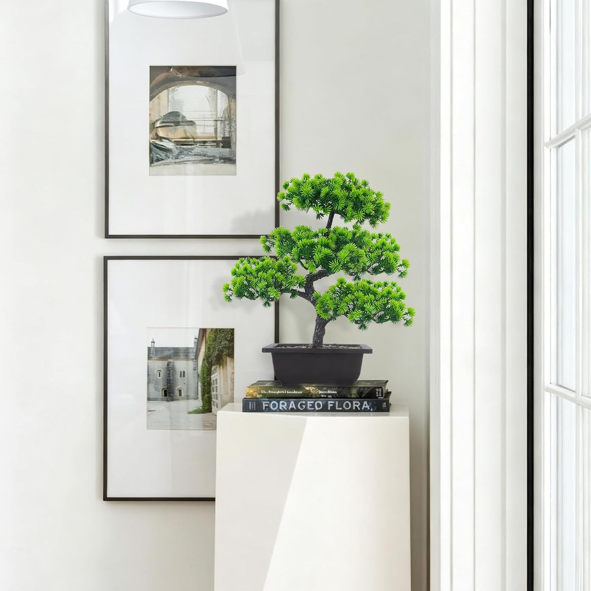 15.8" Artificial Bonsai Tree in Pot Mini Desk Plant Indoor Decor