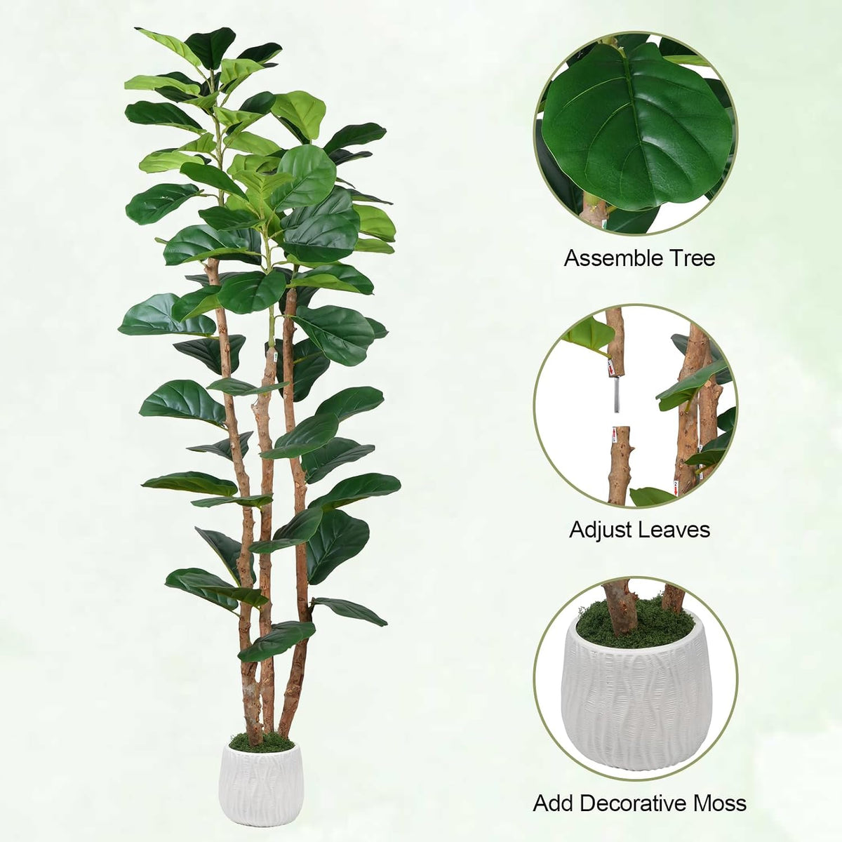 15.8" Artificial Bonsai Tree in Pot Mini Desk Plant Indoor Decor