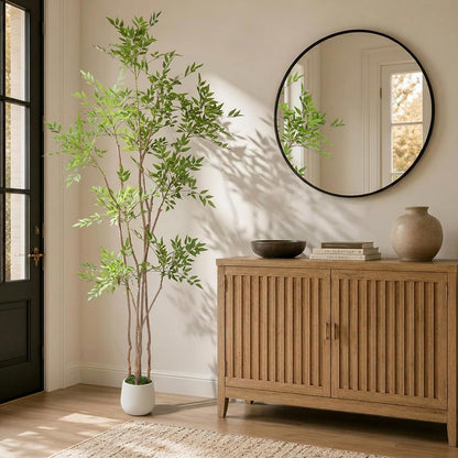 15.8" Artificial Bonsai Tree in Pot Mini Desk Plant Indoor Decor