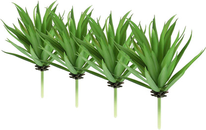 8 Pcs Artificial Succulents Plants Faux Succulents Unpotted Yucca Lifelike Touch Agave Plant Fake for DIY Garden Home Office Outdoor Decoration (Green)