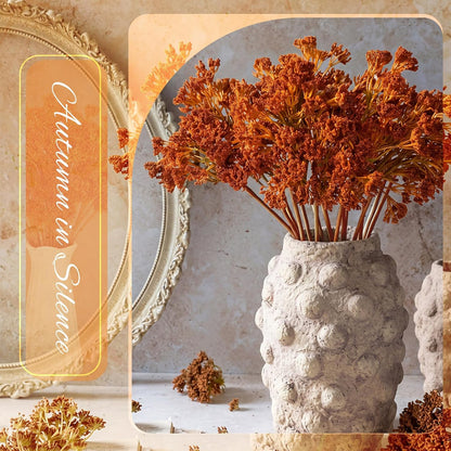 Thiccywoov 6 Pack Artificial Fall Maple Tree Stems Fall Flower Picks for Floral Arrangements for Autumn Thanksgiving Home Table Centerpiece Decorations