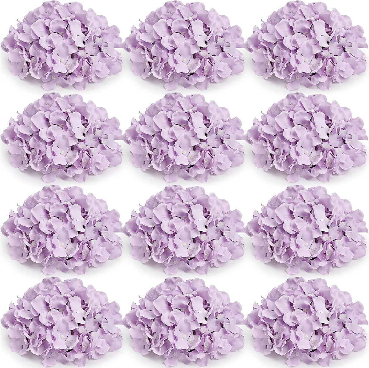 Lilac Hydrangea Flower Balls for Centerpieces - 12 PCS