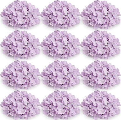 Lilac Hydrangea Flower Balls for Centerpieces - 12 PCS