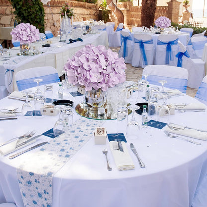 Lilac Hydrangea Flower Balls for Centerpieces - 12 PCS