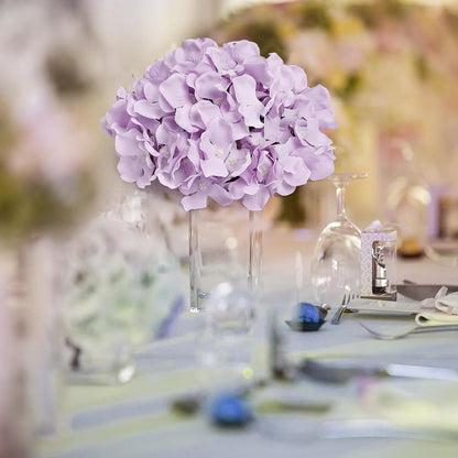 Lilac Hydrangea Flower Balls for Centerpieces - 12 PCS