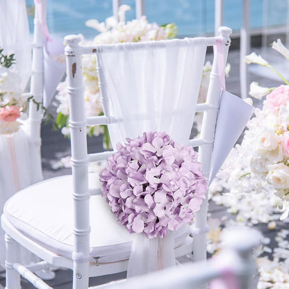 Lilac Hydrangea Flower Balls for Centerpieces - 12 PCS