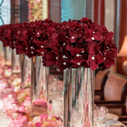 Lilac Hydrangea Flower Balls for Centerpieces - 12 PCS
