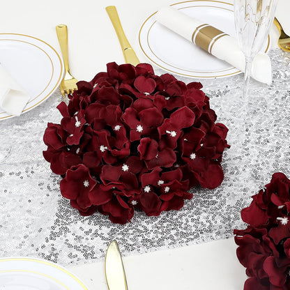 Lilac Hydrangea Flower Balls for Centerpieces - 12 PCS