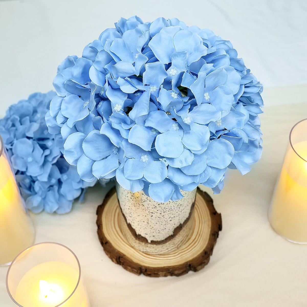 Lilac Hydrangea Flower Balls for Centerpieces - 12 PCS