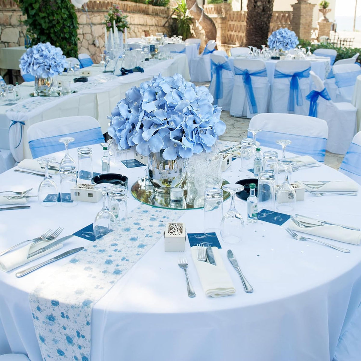 Lilac Hydrangea Flower Balls for Centerpieces - 12 PCS