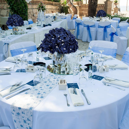 Lilac Hydrangea Flower Balls for Centerpieces - 12 PCS