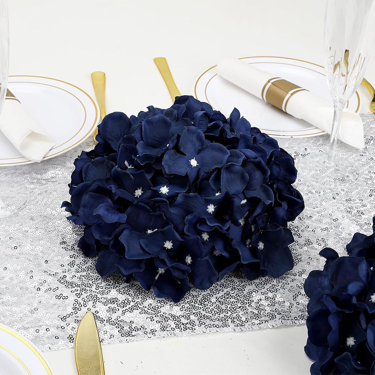 Lilac Hydrangea Flower Balls for Centerpieces - 12 PCS