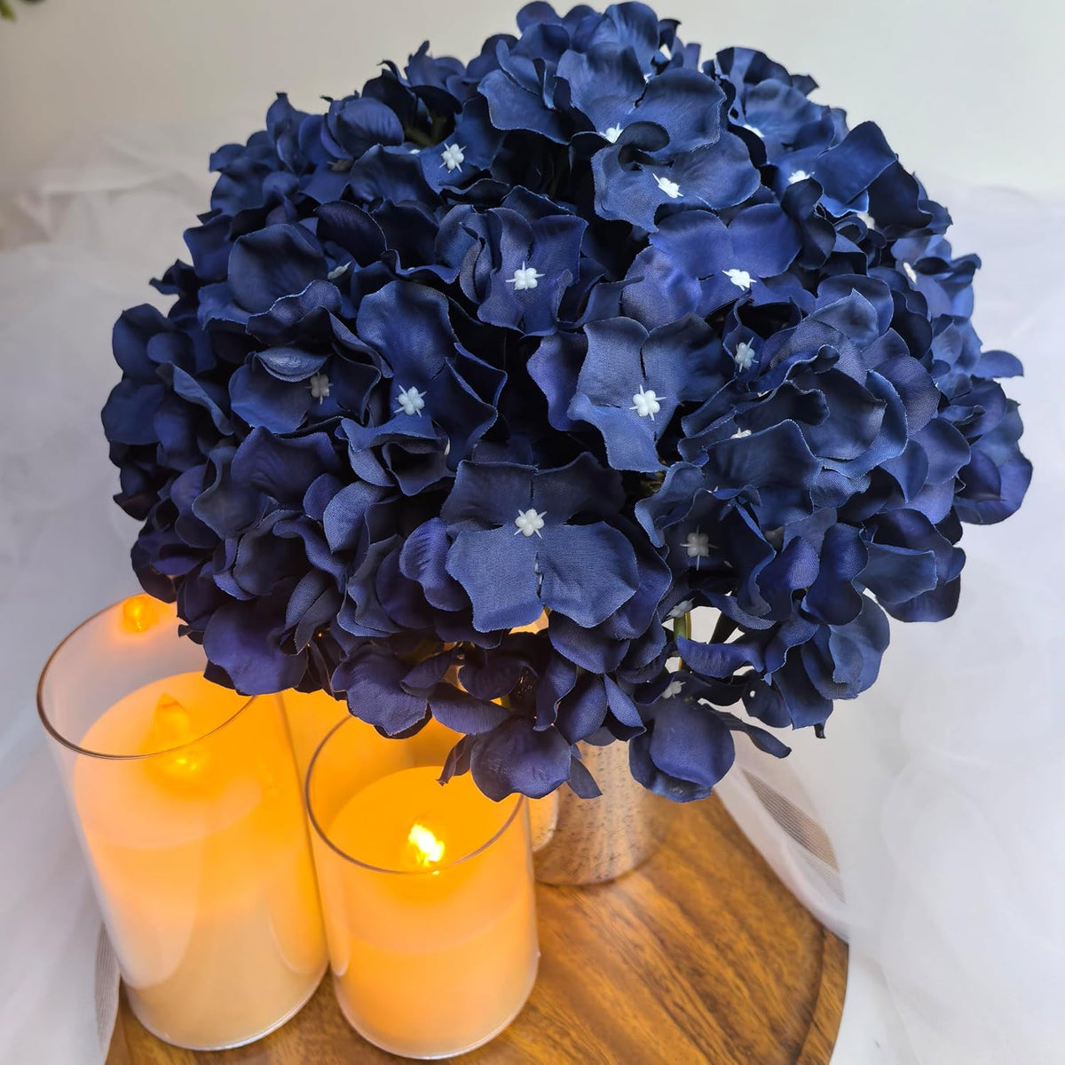 Lilac Hydrangea Flower Balls for Centerpieces - 12 PCS