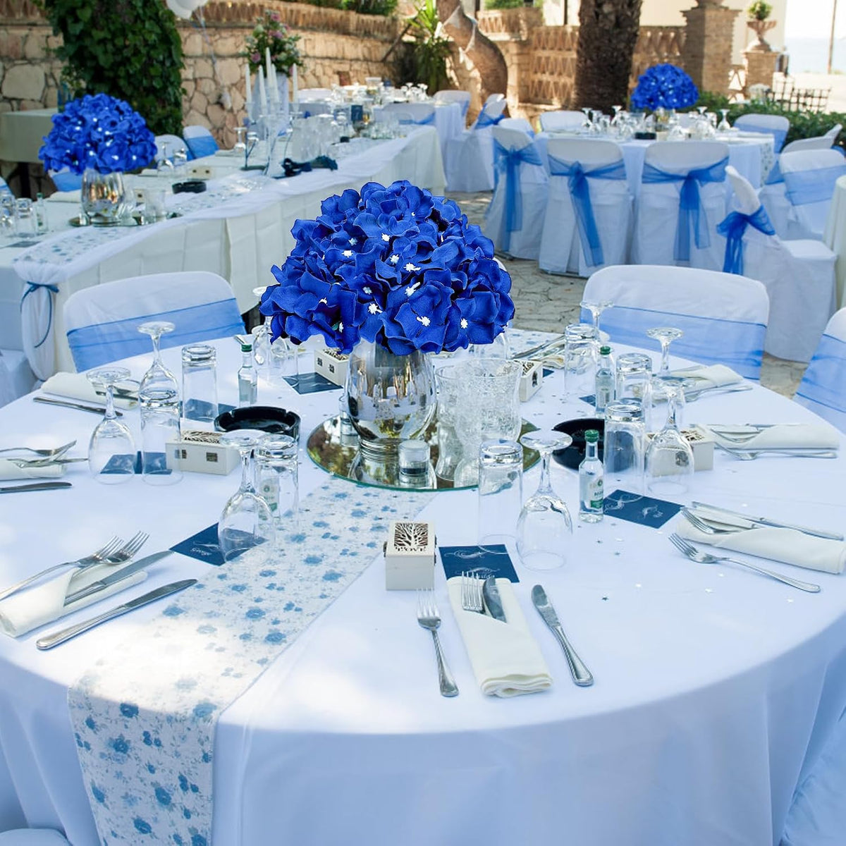 Lilac Hydrangea Flower Balls for Centerpieces - 12 PCS
