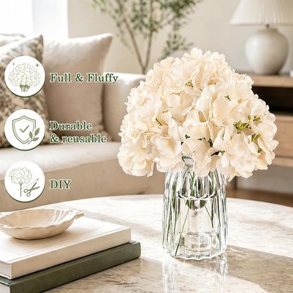Bulk Artificial Hydrangeas, 104PCS Blue Faux Flower Set