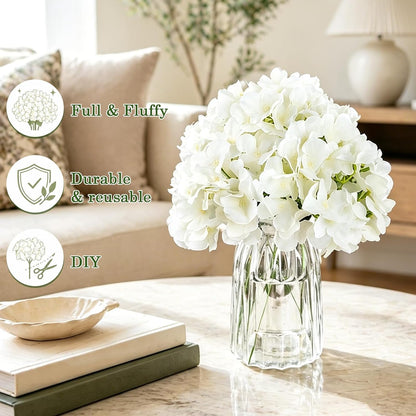 Bulk Artificial Hydrangeas, 104PCS Blue Faux Flower Set