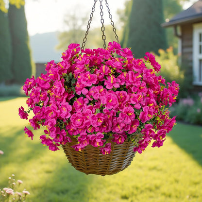16 Bundles Realistic Artificial Camellia Flowers for Outdoor, UV Resistant Faux Lifelike Fake Flowers for Home Decor, Wedding, Centerpiece（Purple/Magenta/Rose Red/Pink）