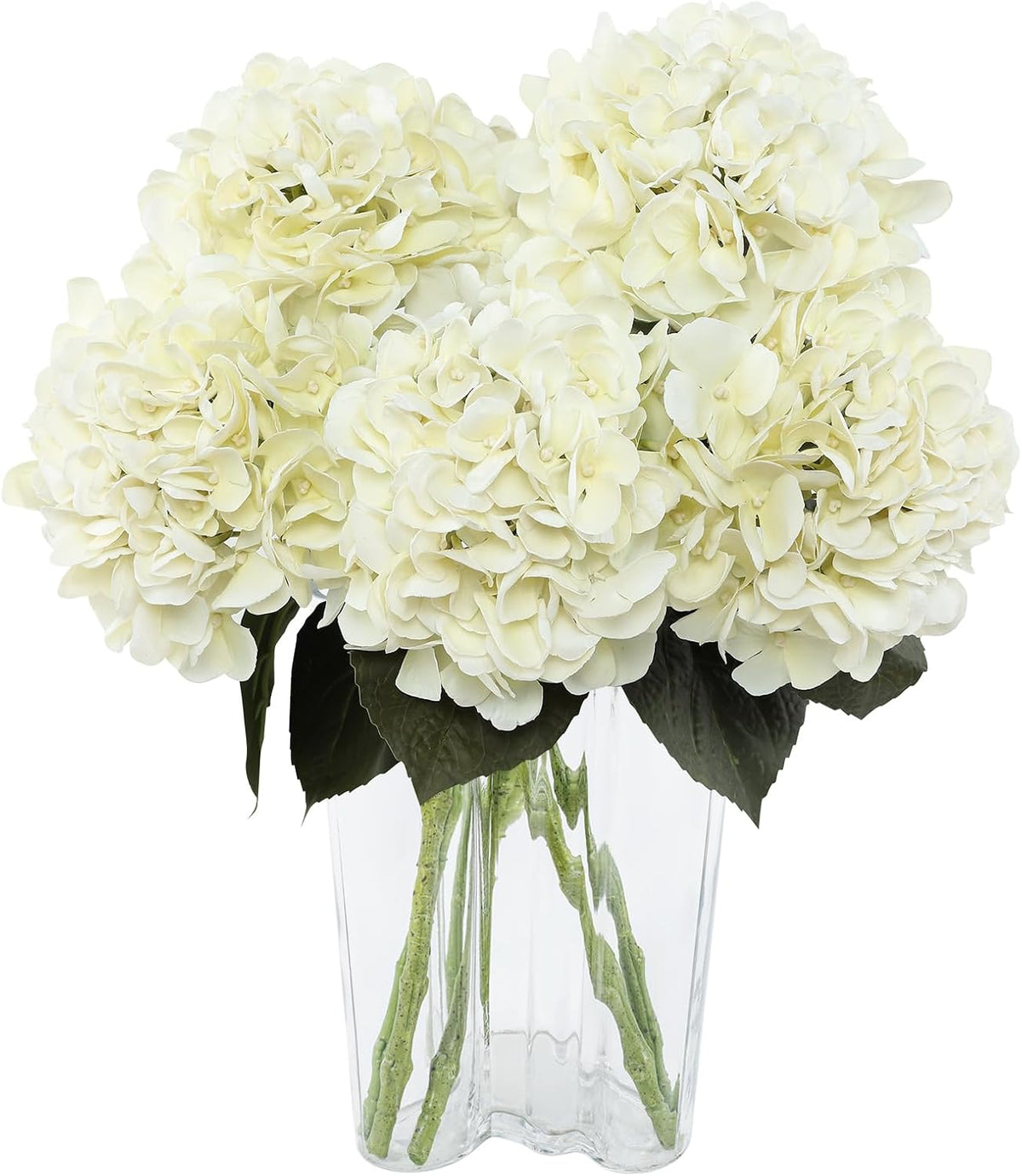 3pcs Lush Real Touch Hydrangea Artificial Flowers,Blue