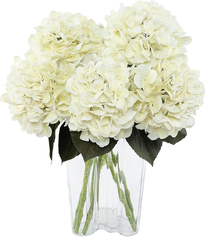 3pcs Lush Real Touch Hydrangea Artificial Flowers,Blue
