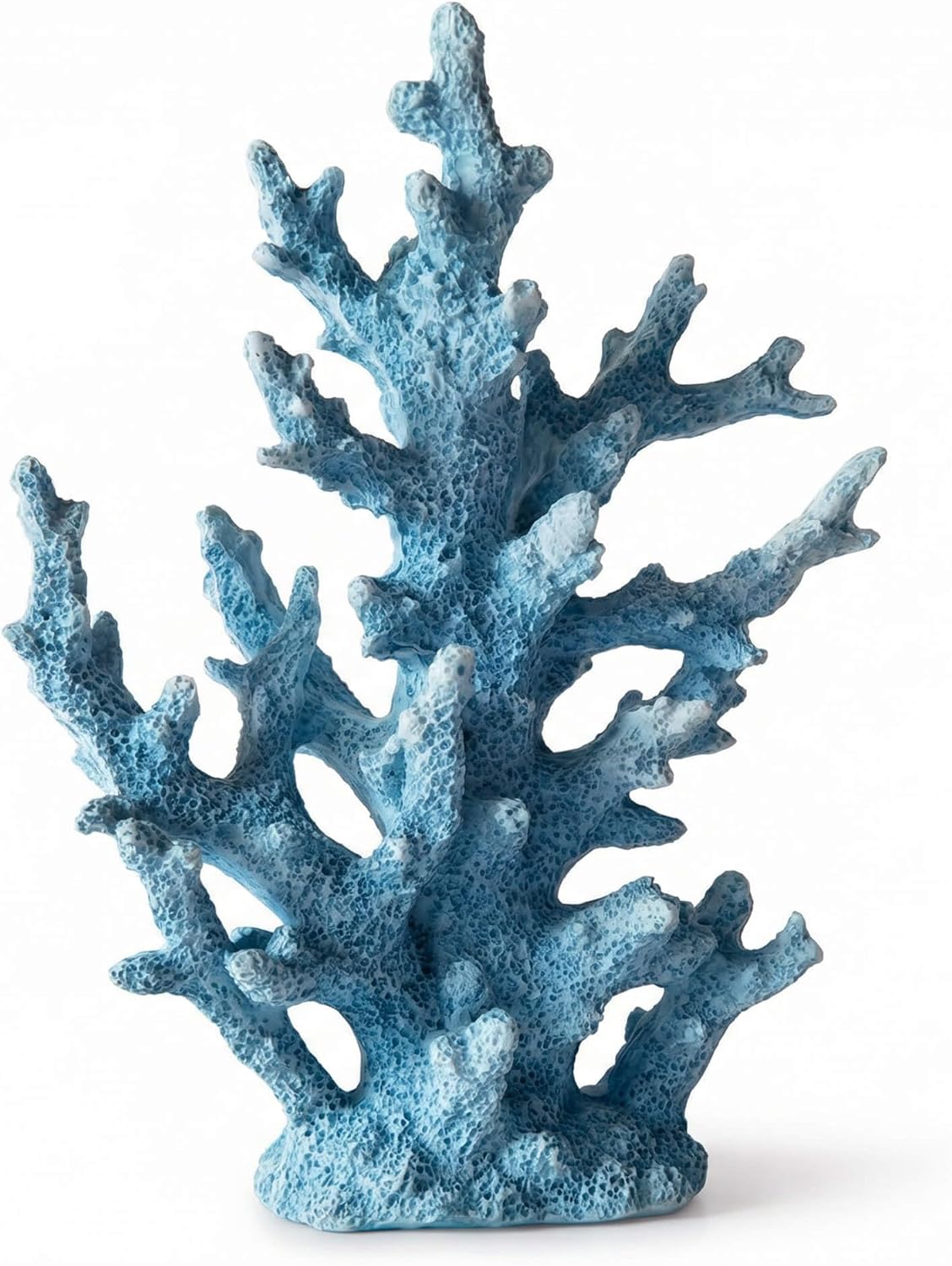 Lifelike Coral Reef Sculpture Statue - Handmade Resin Ocean Decor for Aquarium, Desk, Bathroom, Shelf - Coastal Beach Nautical Theme Gift for Home & Office