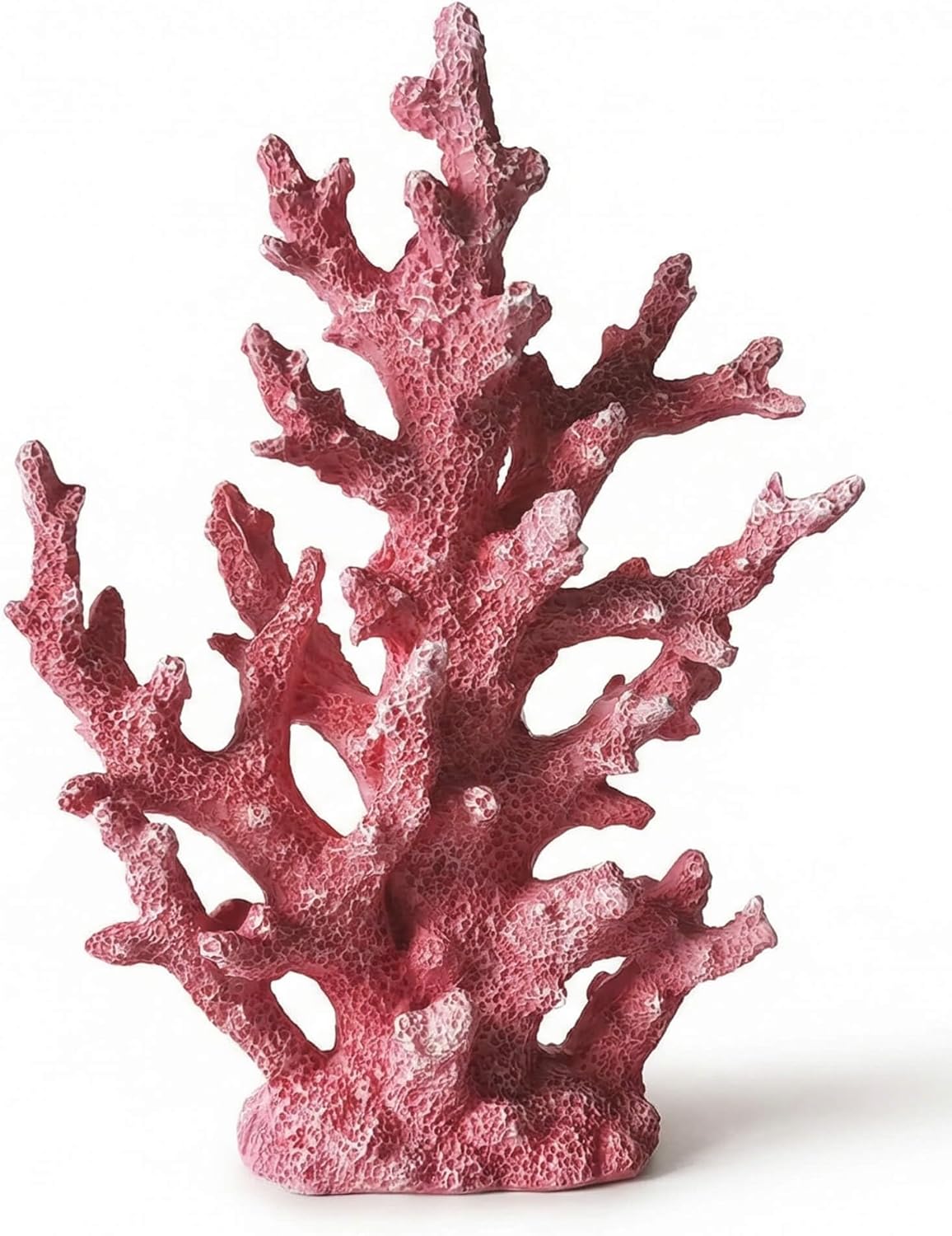 Lifelike Coral Reef Sculpture Statue - Handmade Resin Ocean Decor for Aquarium, Desk, Bathroom, Shelf - Coastal Beach Nautical Theme Gift for Home & Office