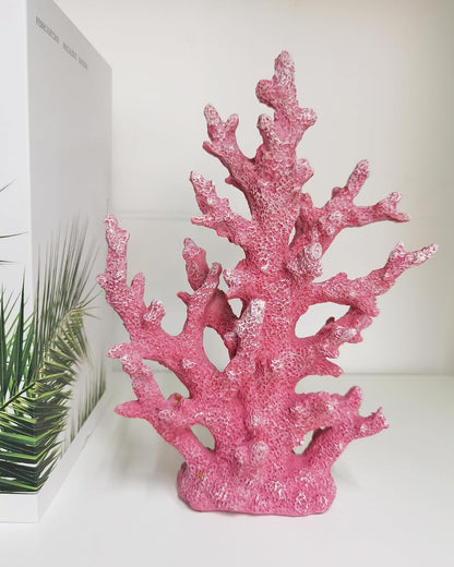 Lifelike Coral Reef Sculpture Statue - Handmade Resin Ocean Decor for Aquarium, Desk, Bathroom, Shelf - Coastal Beach Nautical Theme Gift for Home & Office