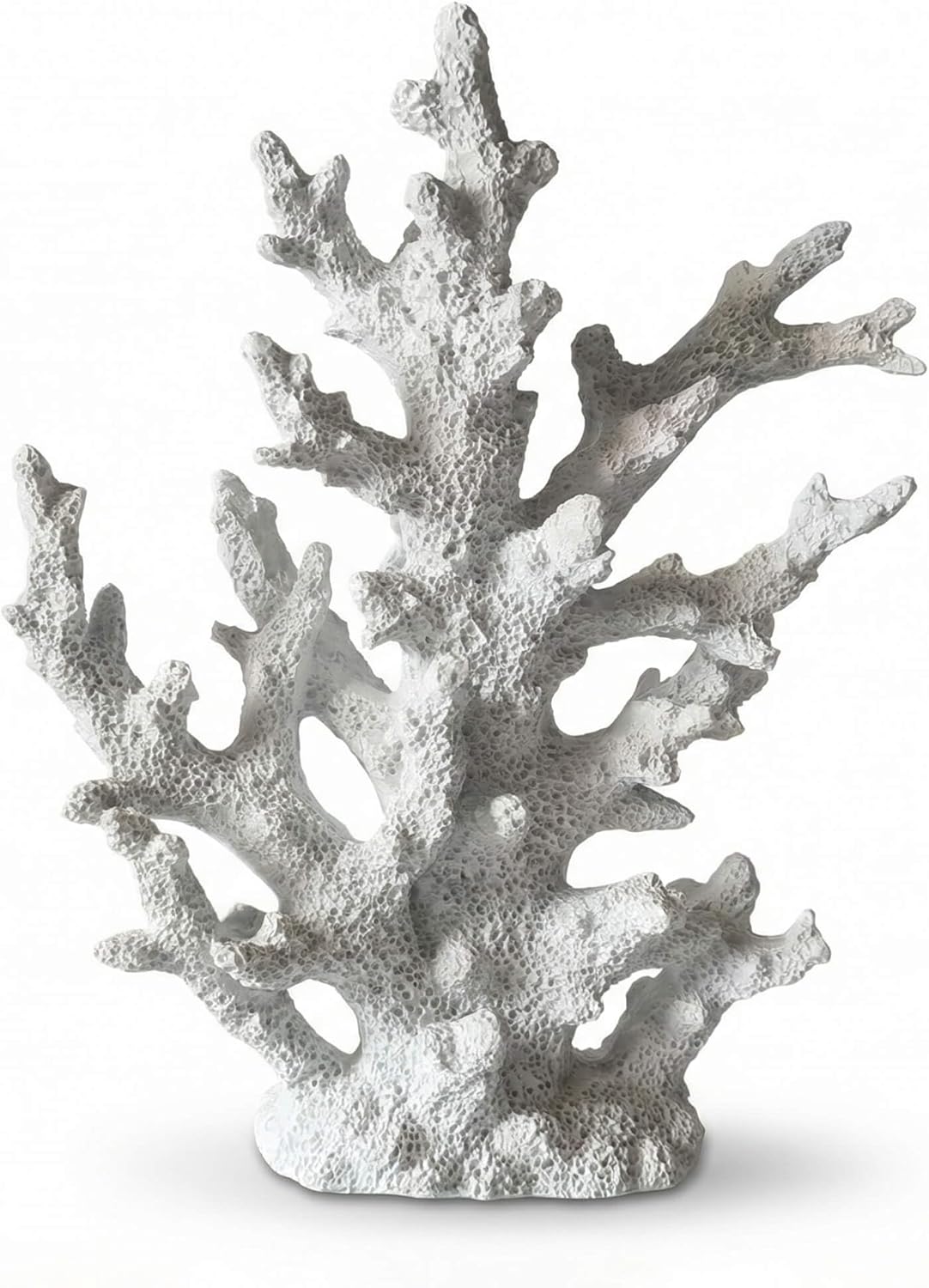 Lifelike Coral Reef Sculpture Statue - Handmade Resin Ocean Decor for Aquarium, Desk, Bathroom, Shelf - Coastal Beach Nautical Theme Gift for Home & Office