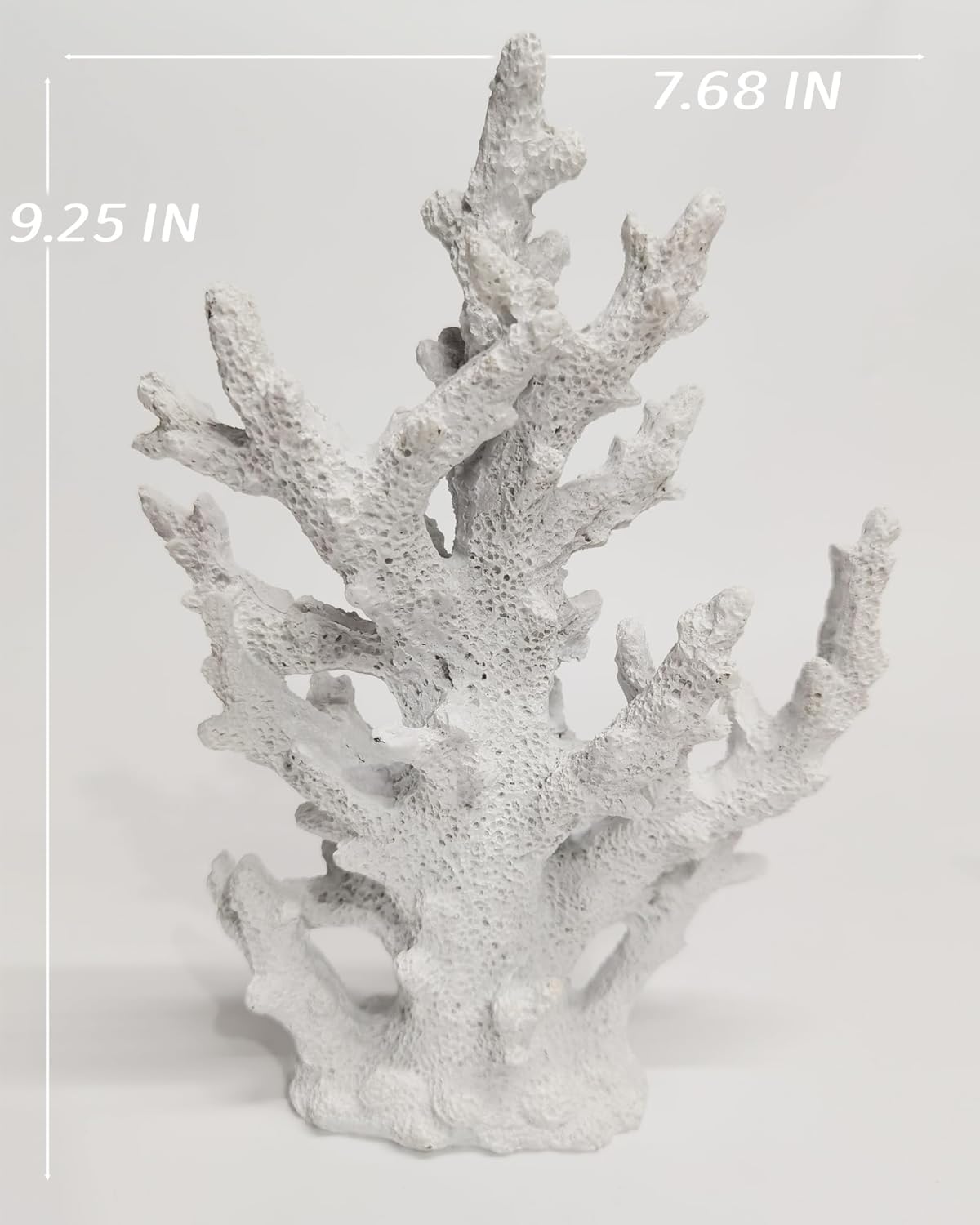 Lifelike Coral Reef Sculpture Statue - Handmade Resin Ocean Decor for Aquarium, Desk, Bathroom, Shelf - Coastal Beach Nautical Theme Gift for Home & Office