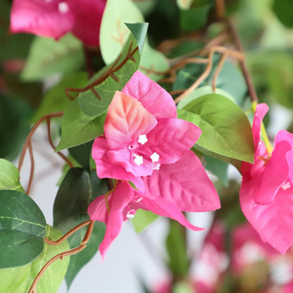 5 Feet Artificial Bougainvillea Tree with Flowers in Plastic Pot Faux Blooming Tree for Decor Indoor or Outdoor Home Office, 1 PCS(63 inch)