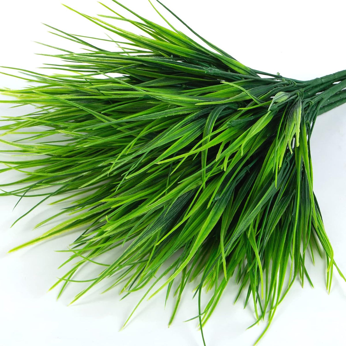 24 Pcs Artificial Plants Outdoors Fake Greenery Stems, Green
