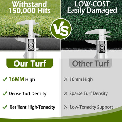 Golf Mat 31mm, 5x4ft/5x5ft Premium Golf Hitting Mat Outdoor Indoor