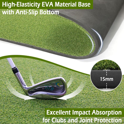 Golf Mat 31mm, 5x4ft/5x5ft Premium Golf Hitting Mat Outdoor Indoor