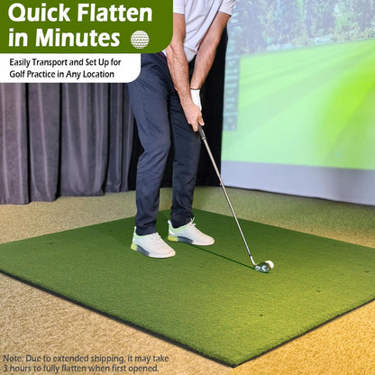 Golf Mat 31mm, 5x4ft/5x5ft Premium Golf Hitting Mat Outdoor Indoor