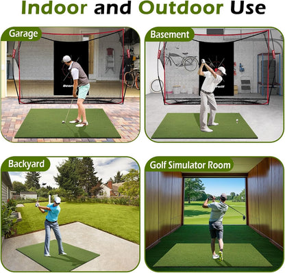 Golf Mat 31mm, 5x4ft/5x5ft Premium Golf Hitting Mat Outdoor Indoor