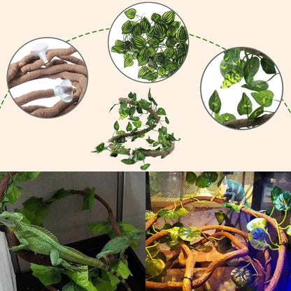 Reptile Rock Hide Cave,Resin Crested Gecko Hideout Caves Lizard Hideaway Bridge Terrarium Habitat Decor for Lizard Snake Turtle