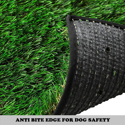 Dog Grass Pad with Tray, Dog Litter Box with Artificial Grass