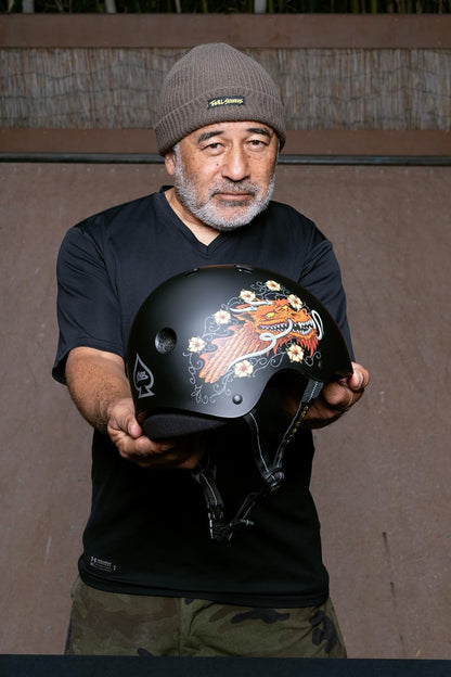 Low PRO Triple Certified Helmet - Ideal for Skateboarding, Bicycling, BMX and Roller Skating