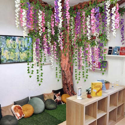 37 Pcs 3D Wisteria Tree Decoration Kit Classroom Tree Bulletin Board