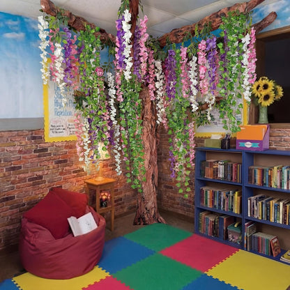 37 Pcs 3D Wisteria Tree Decoration Kit Classroom Tree Bulletin Board