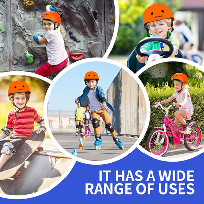Kids Bike Helmet Ventilation & Adjustable Toddler Helmet for Ages 2-14 Kids Boys Girls Multi-Sport Helmet for Skateboard Roller Skateing Bicycle Scooter blance Bike